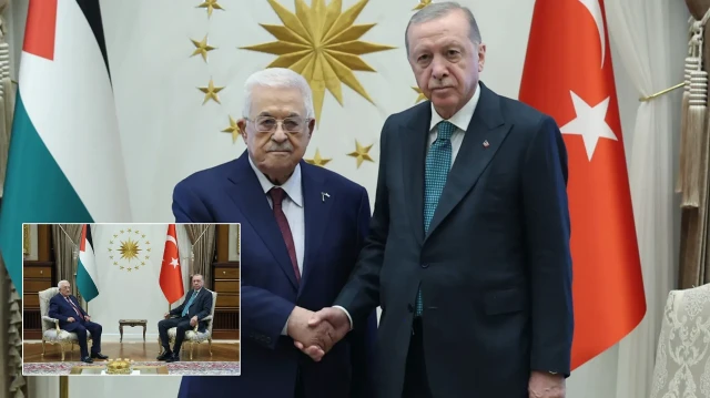 Külliye’de kritik görüşme: Cumhurbaşkanı Erdoğan Abbas’ı kabul etti