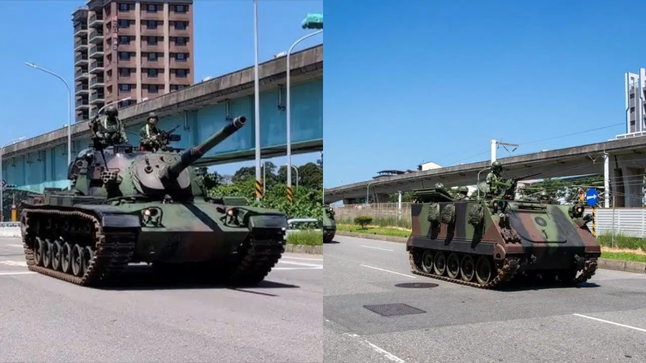 Tayvan’dan Çin’e karşı savaş hazırlığı: Tanklar ve zırhlı araçlar sokaklara indi
